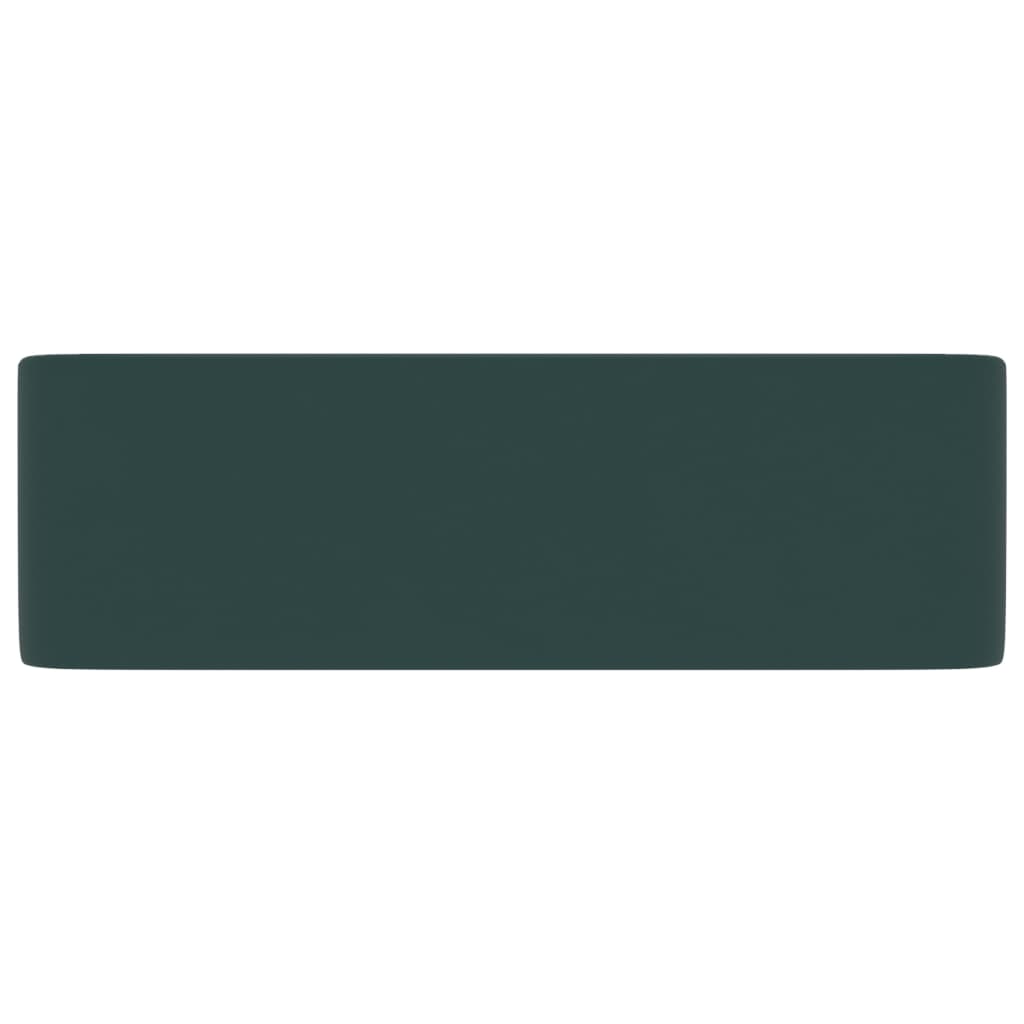 Luxury Wash Basin Matt Dark Green 41x30x12 cm Ceramic