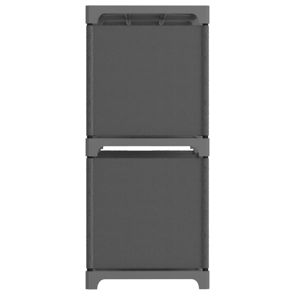 6-Cube Display Shelf Grey 103x30x72.5 cm Fabric