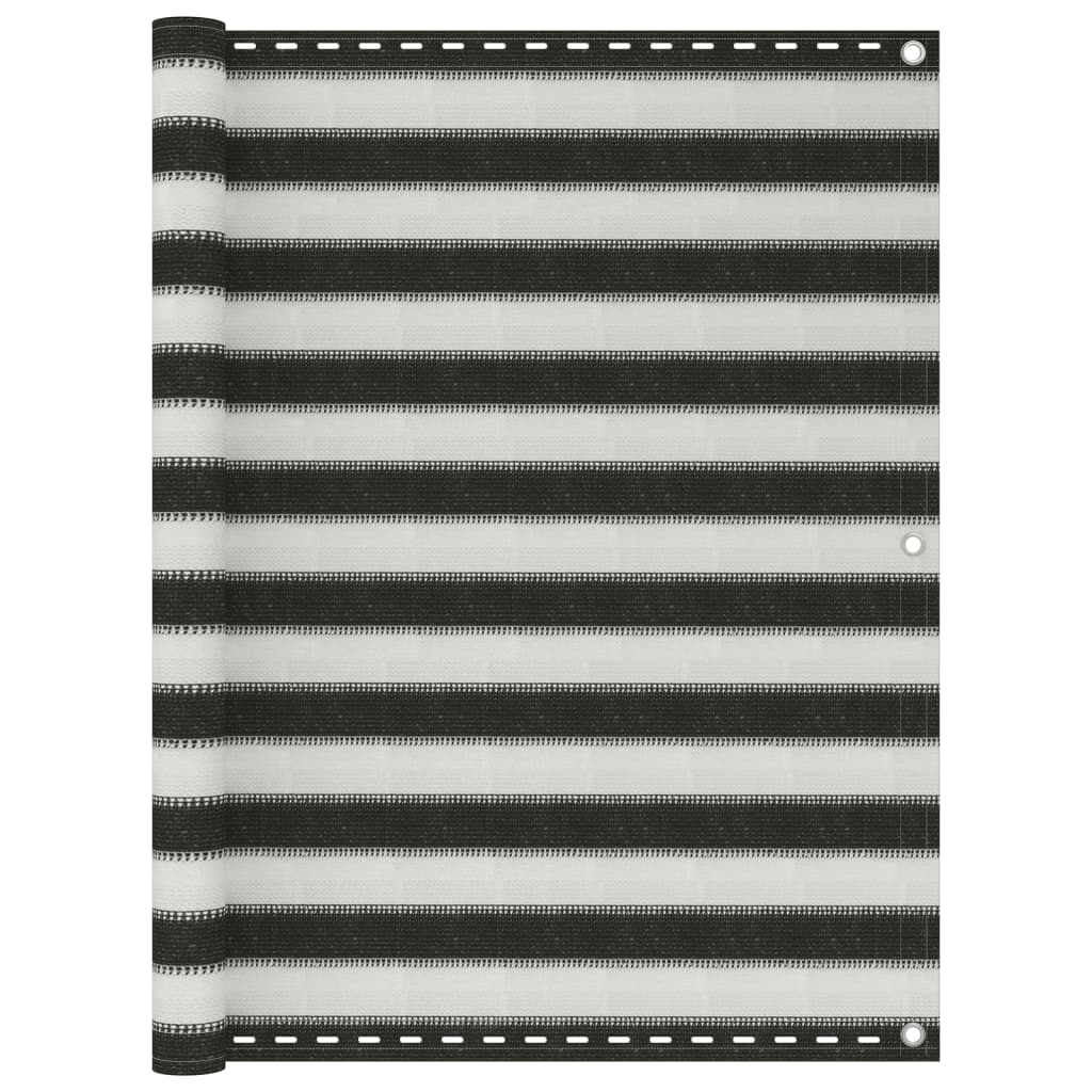 Balcony Screen HDPE 120x300 cm Anthracite and White