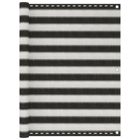 Balcony Screen HDPE 120x300 cm Anthracite and White