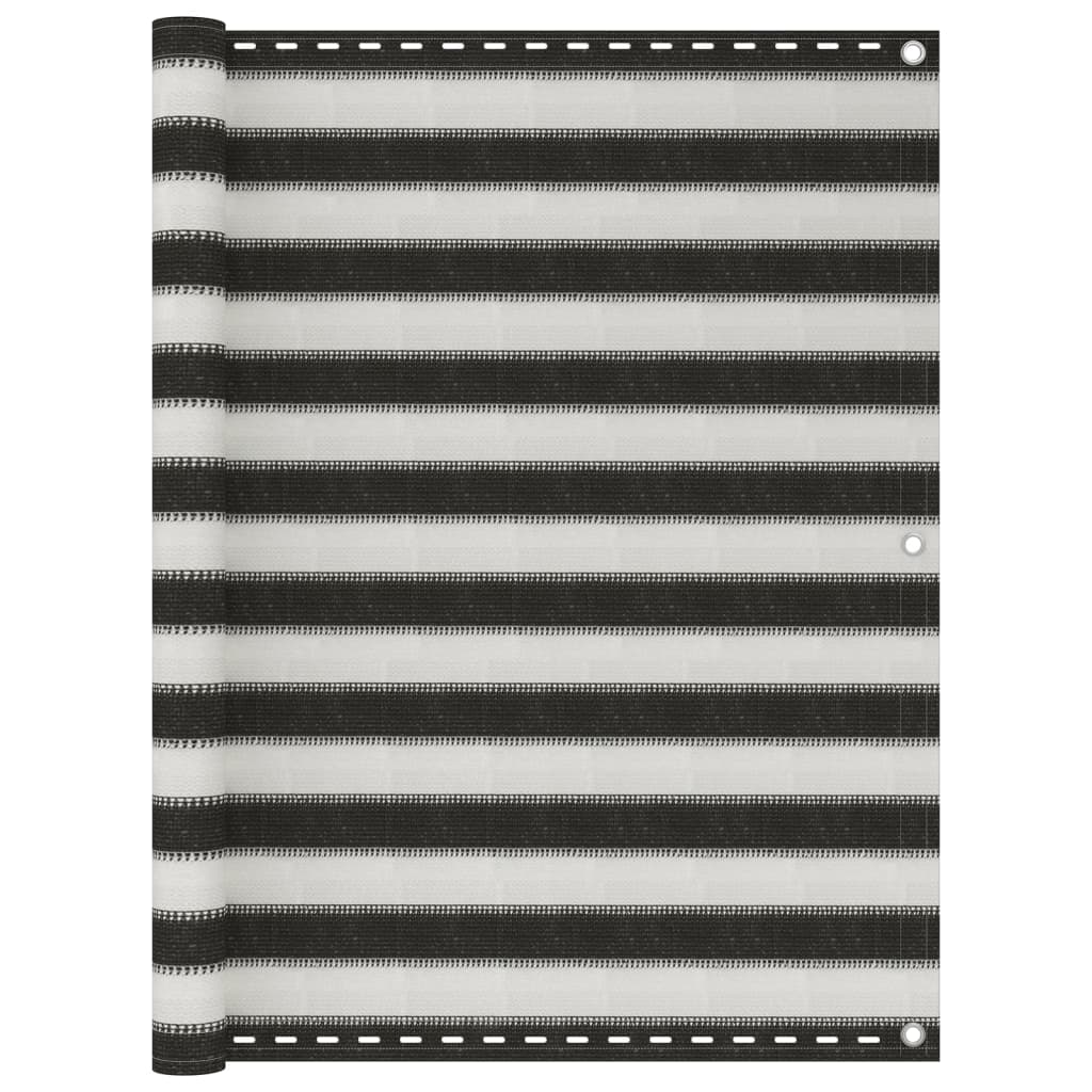 Balcony Screen HDPE 120x500 cm Anthracite and White