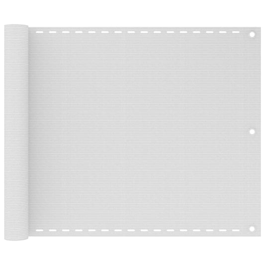 Balcony Screen White 75x300 cm HDPE
