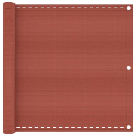Balcony Screen Terracotta 90x300 cm HDPE