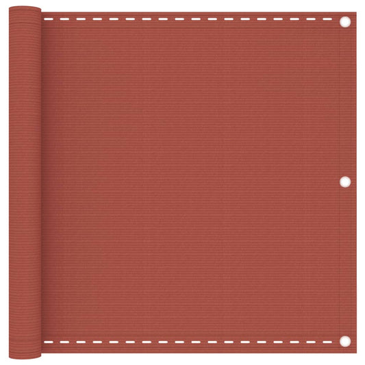 Balcony Screen Terracotta 90x400 cm HDPE