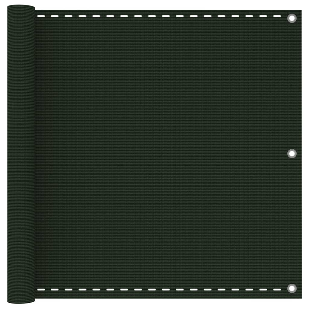 Balcony Screen Dark Green 90x300 cm HDPE