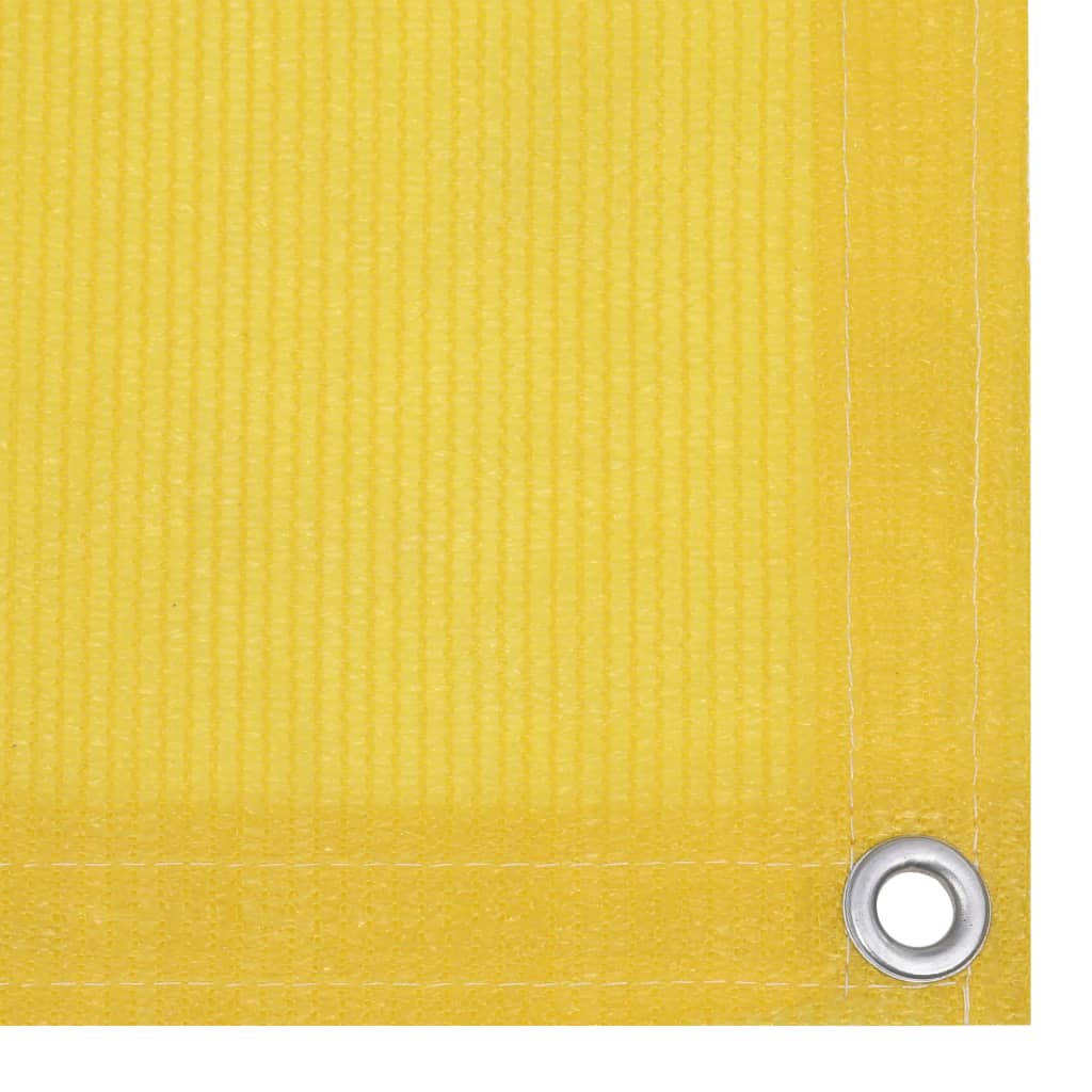 Balcony Screen Yellow 75x600 cm HDPE