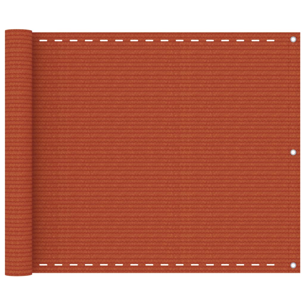 Balcony Screen Orange 75x300 cm HDPE