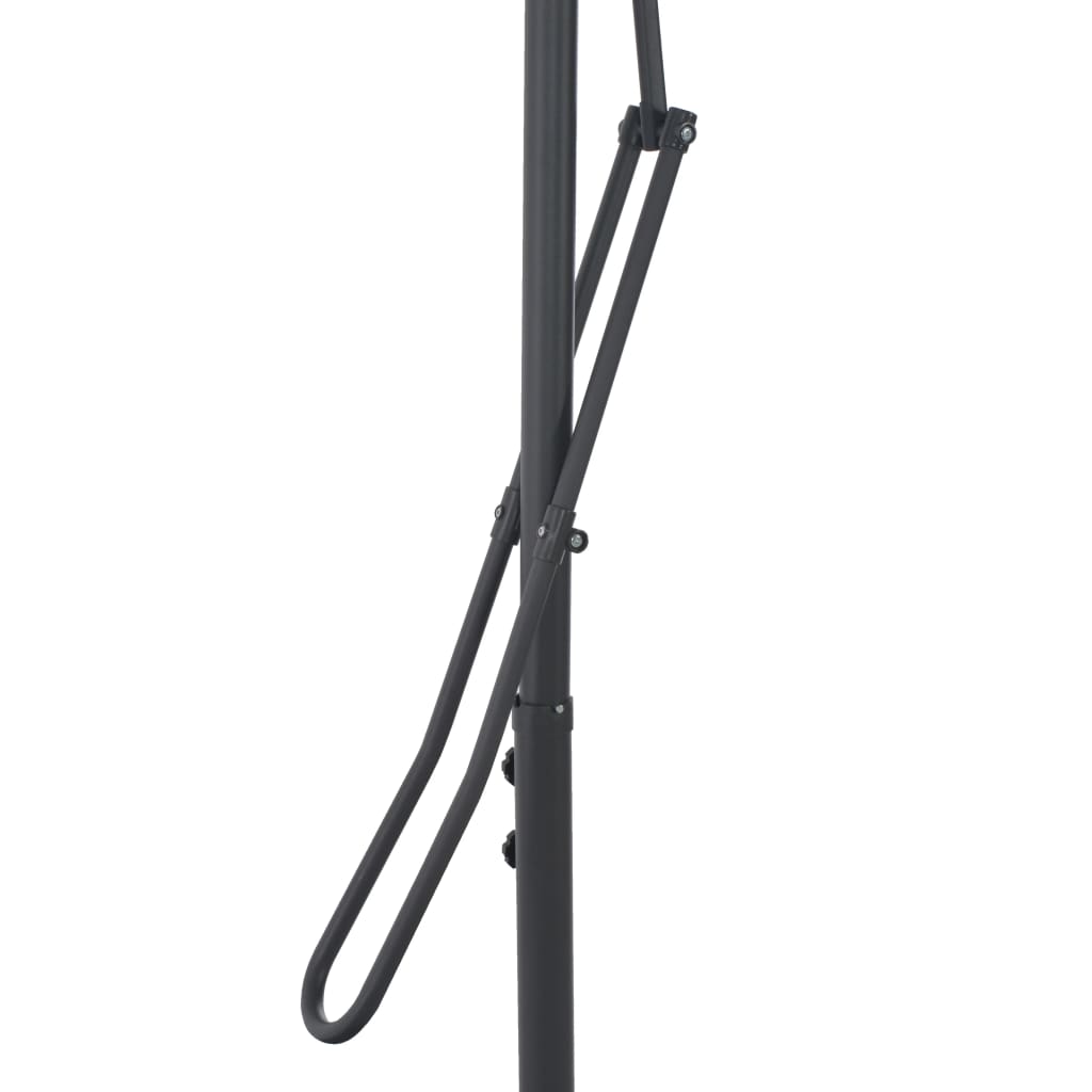 Garden Parasol with Steel Pole Bordeaux Red 300x230 cm