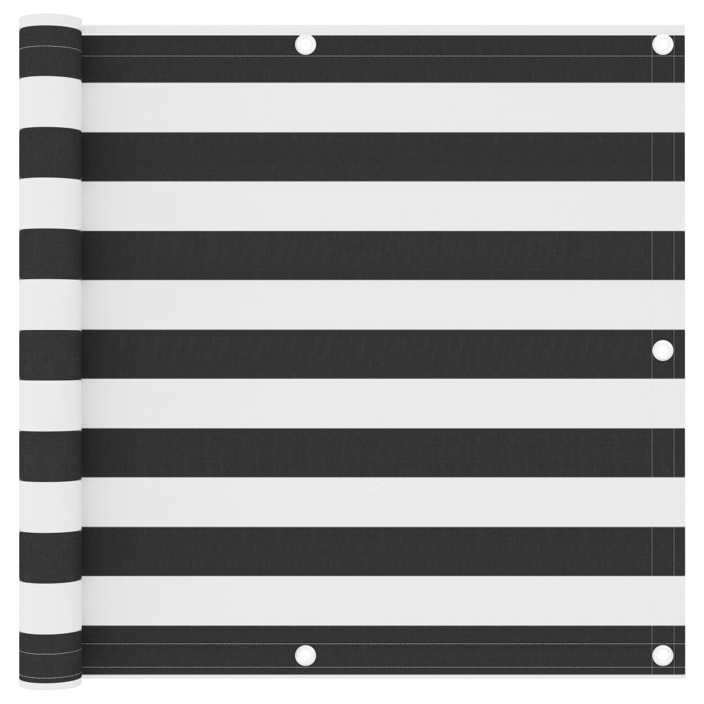 Balcony Screen Anthracite and White 90x300 cm Oxford Fabric