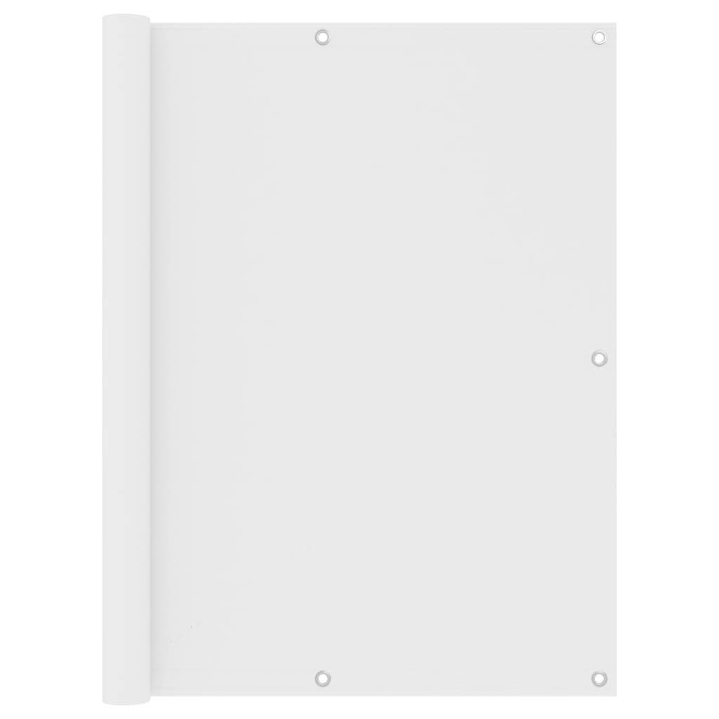 Balcony Screen White 120x300 cm Oxford Fabric