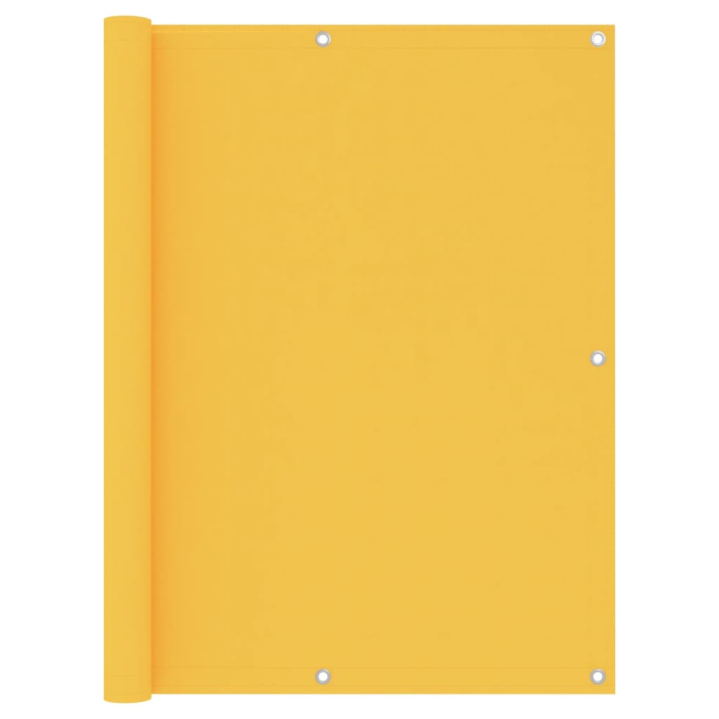 Balcony Screen Yellow 120x400 cm Oxford Fabric