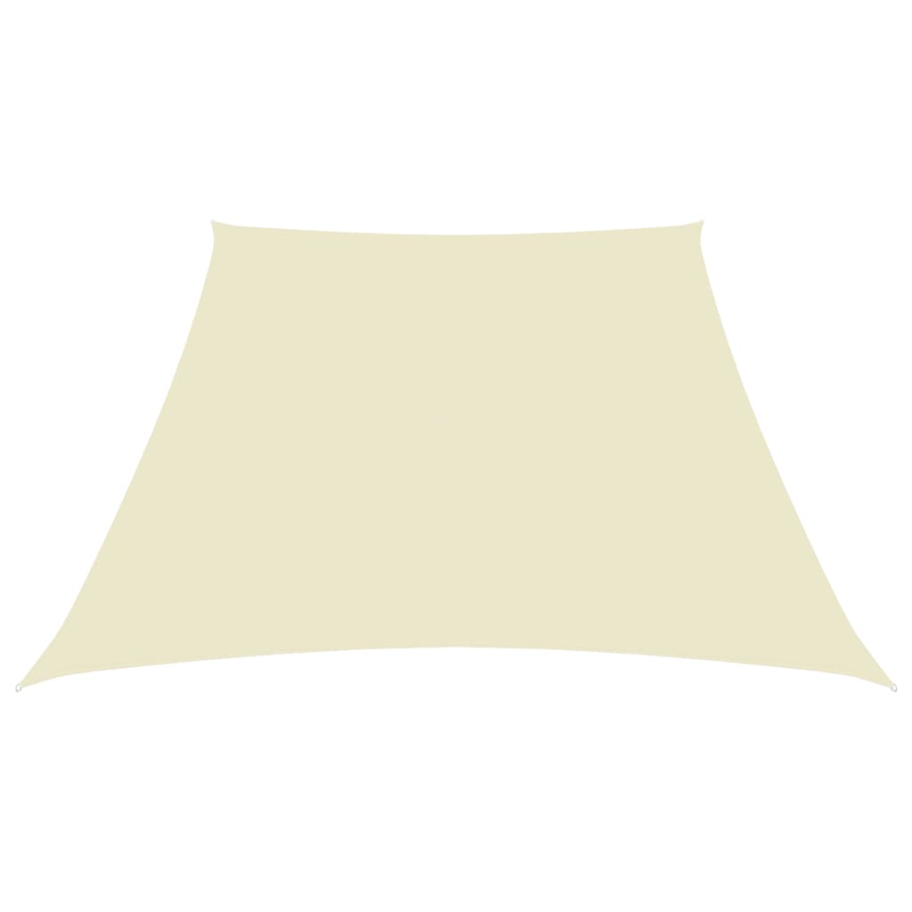 Sunshade Sail Oxford Fabric Trapezium 2/4x3 m Cream