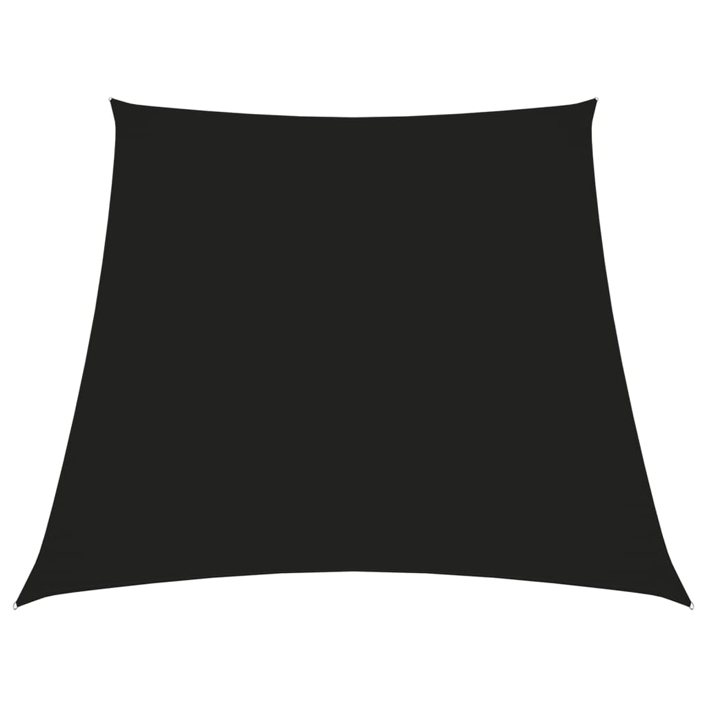 Sunshade Sail Oxford Fabric Trapezium 3/5x4 m Black