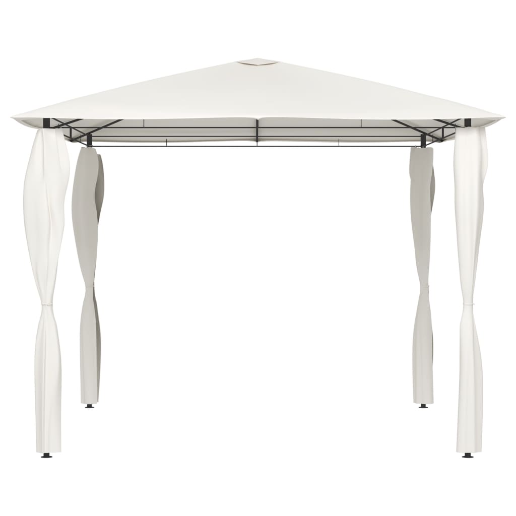 Gazebo with Post Covers 3x3x2.6 m Cream 160 g/m²