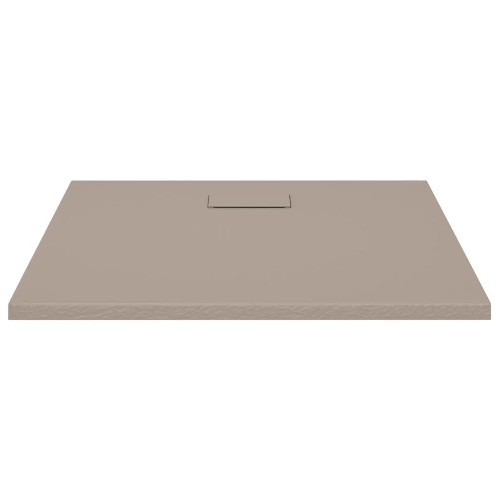 Shower Base Tray SMC Brown 90x80 cm