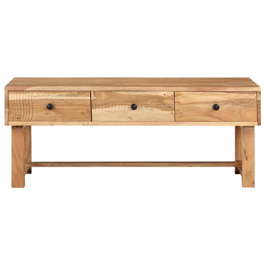 Coffee Table 100x50x40 cm Solid Acacia Wood