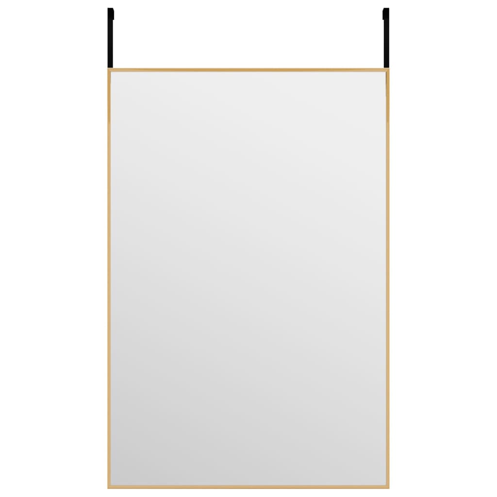 Door Mirror Gold 40x60 cm Glass and Aluminium