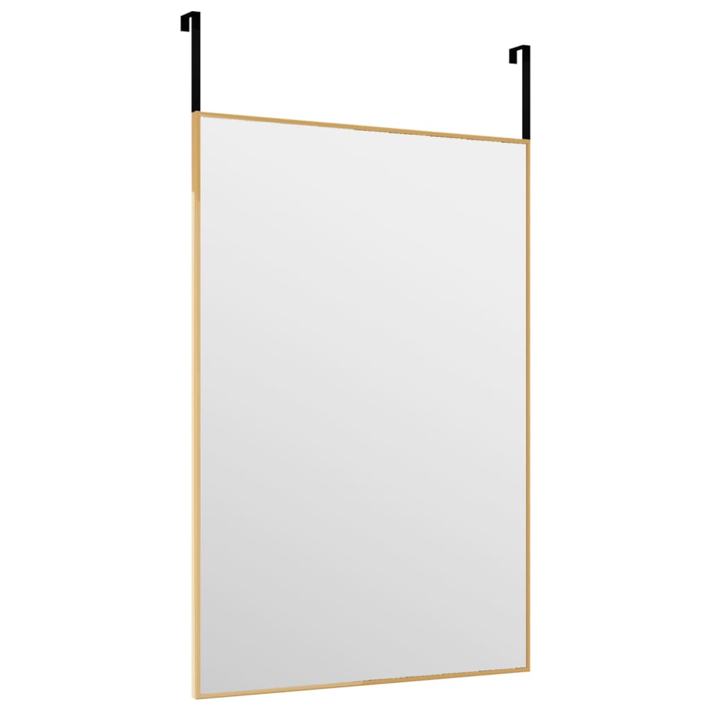 Door Mirror Gold 40x60 cm Glass and Aluminium
