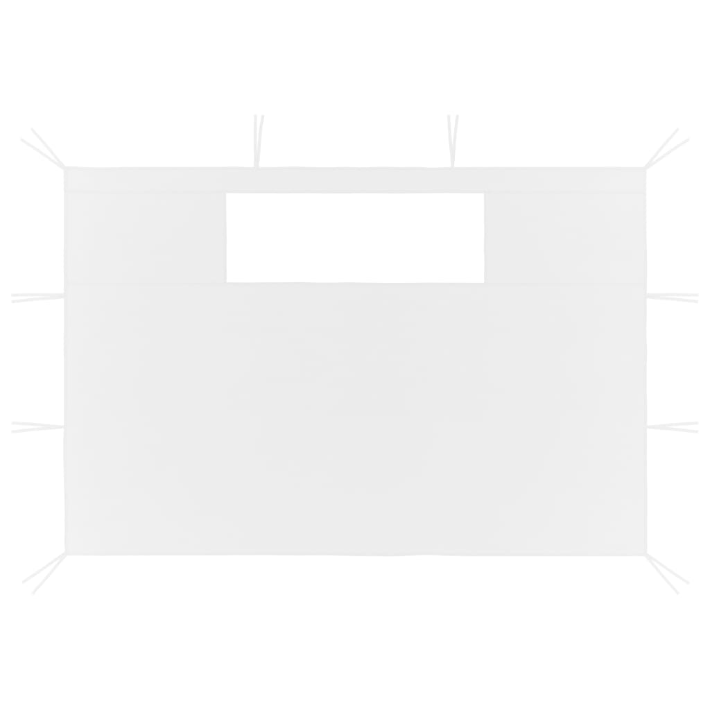 Gazebo Sidewalls with Windows 2 pcs White