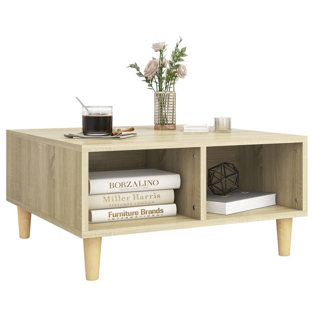 Coffee Table Sonoma Oak 60x60x30 cm Chipboard