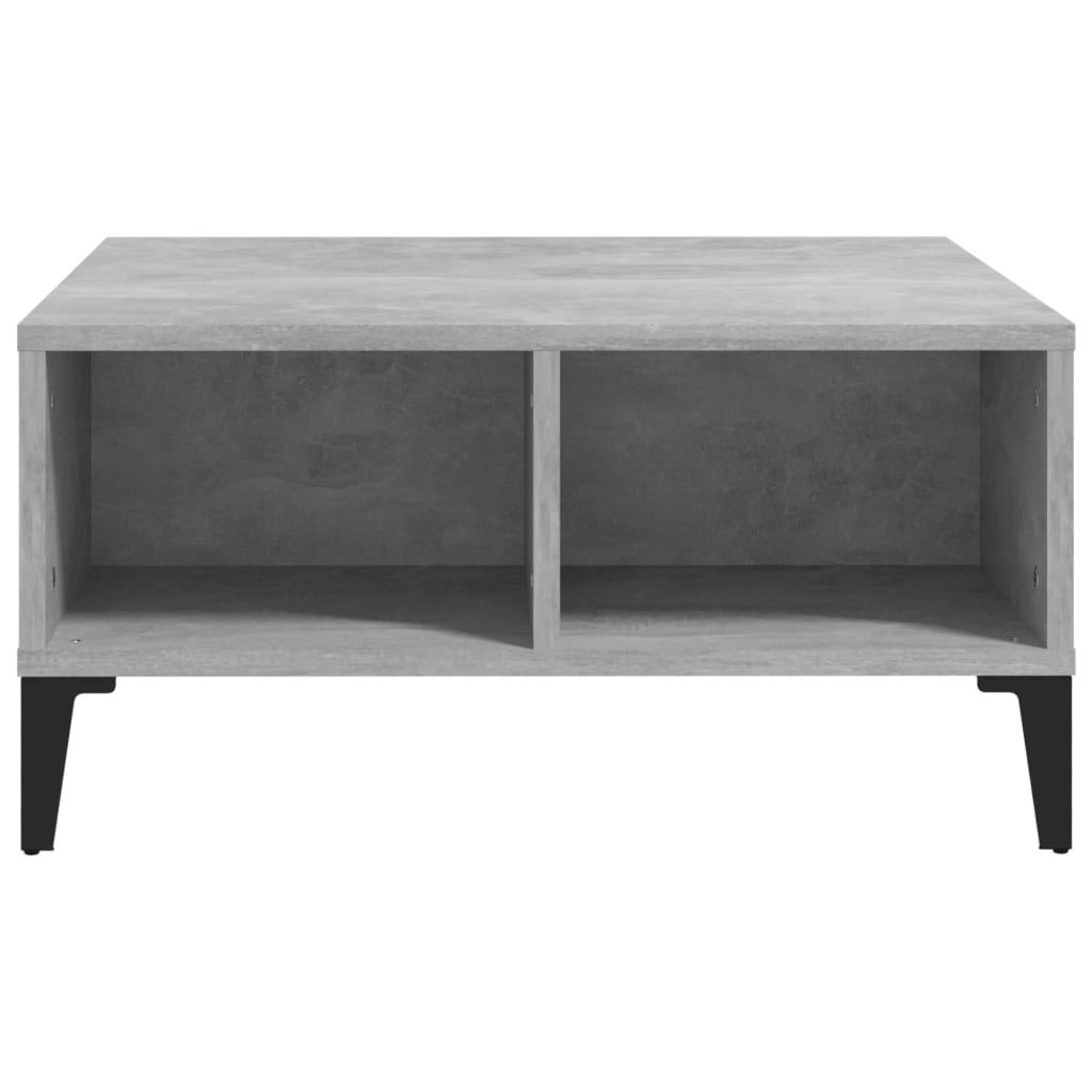 Coffee Table Concrete Grey 60x60x30 cm Engineered Wood