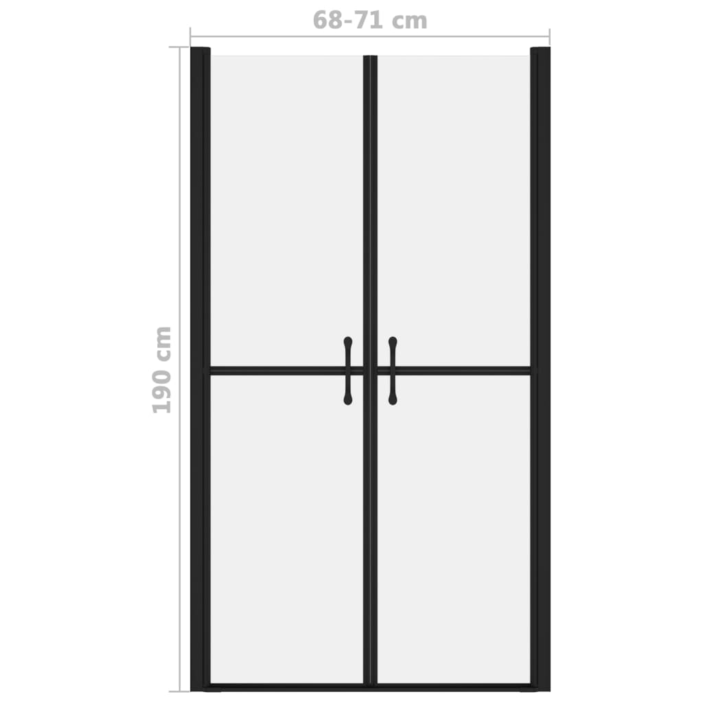 Shower Door Frosted ESG (68-71)x190 cm