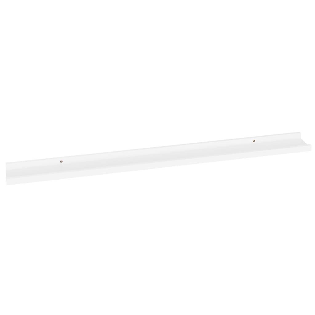 Wall Shelves 4 pcs White 100x9x3 cm