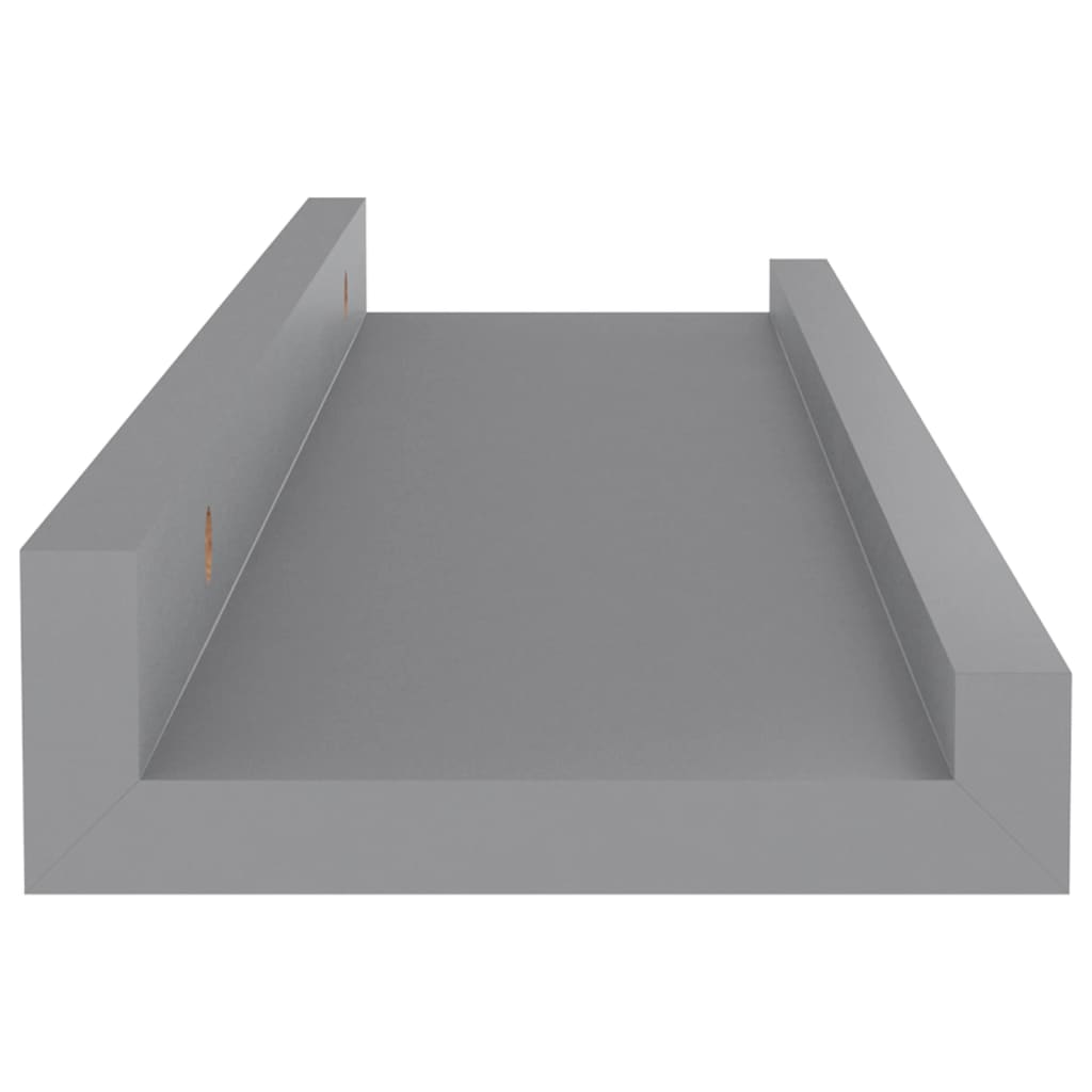 Wall Shelves 4 pcs Grey 40x9x3 cm