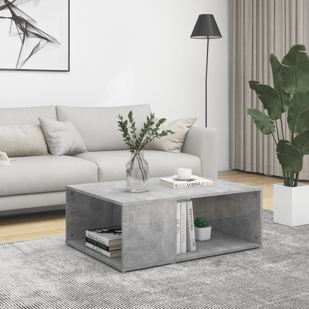 Coffee Table Concrete Grey 90x67x33 cm Engineered Wood
