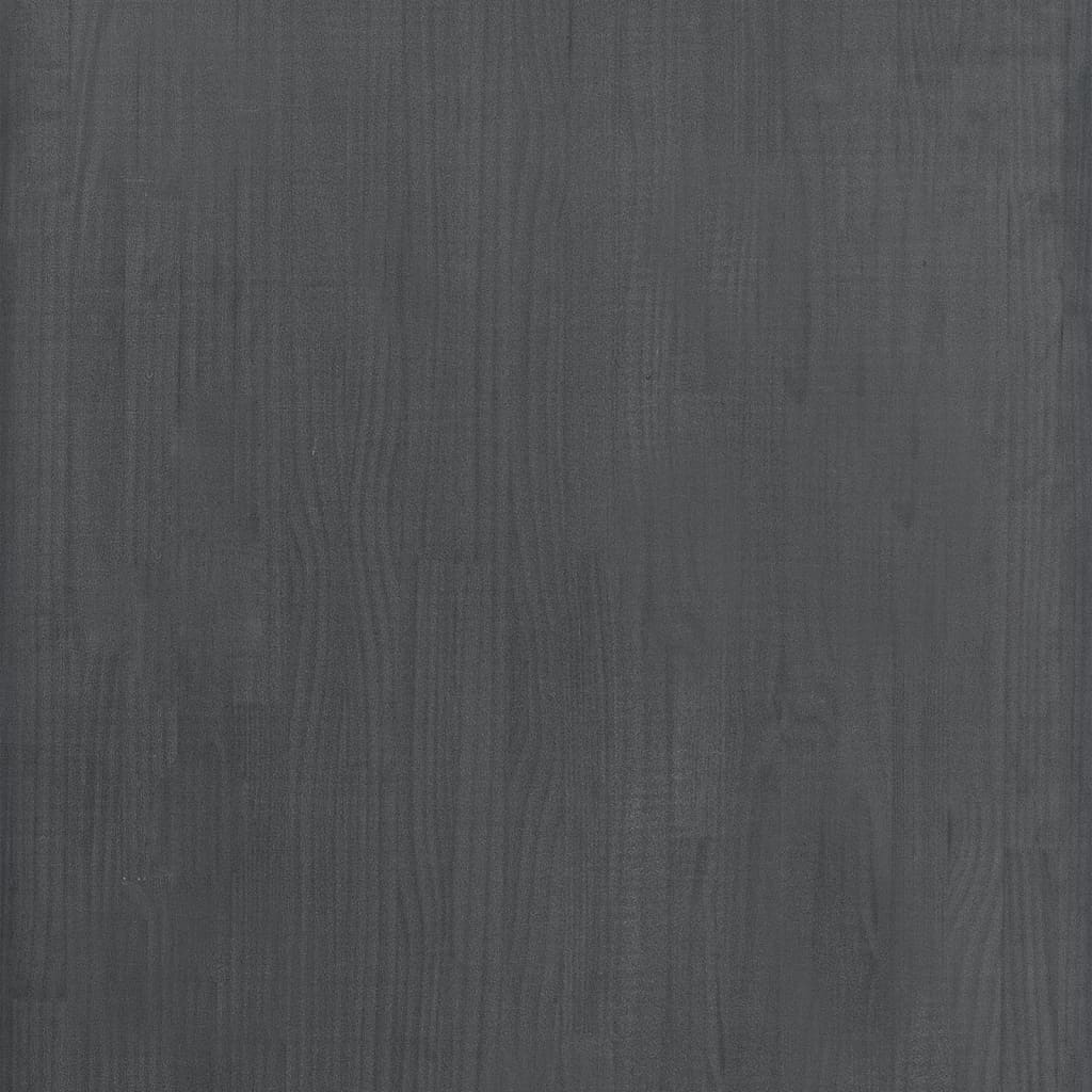 Storage Shelf Grey 60x30x105 cm Solid Pine Wood