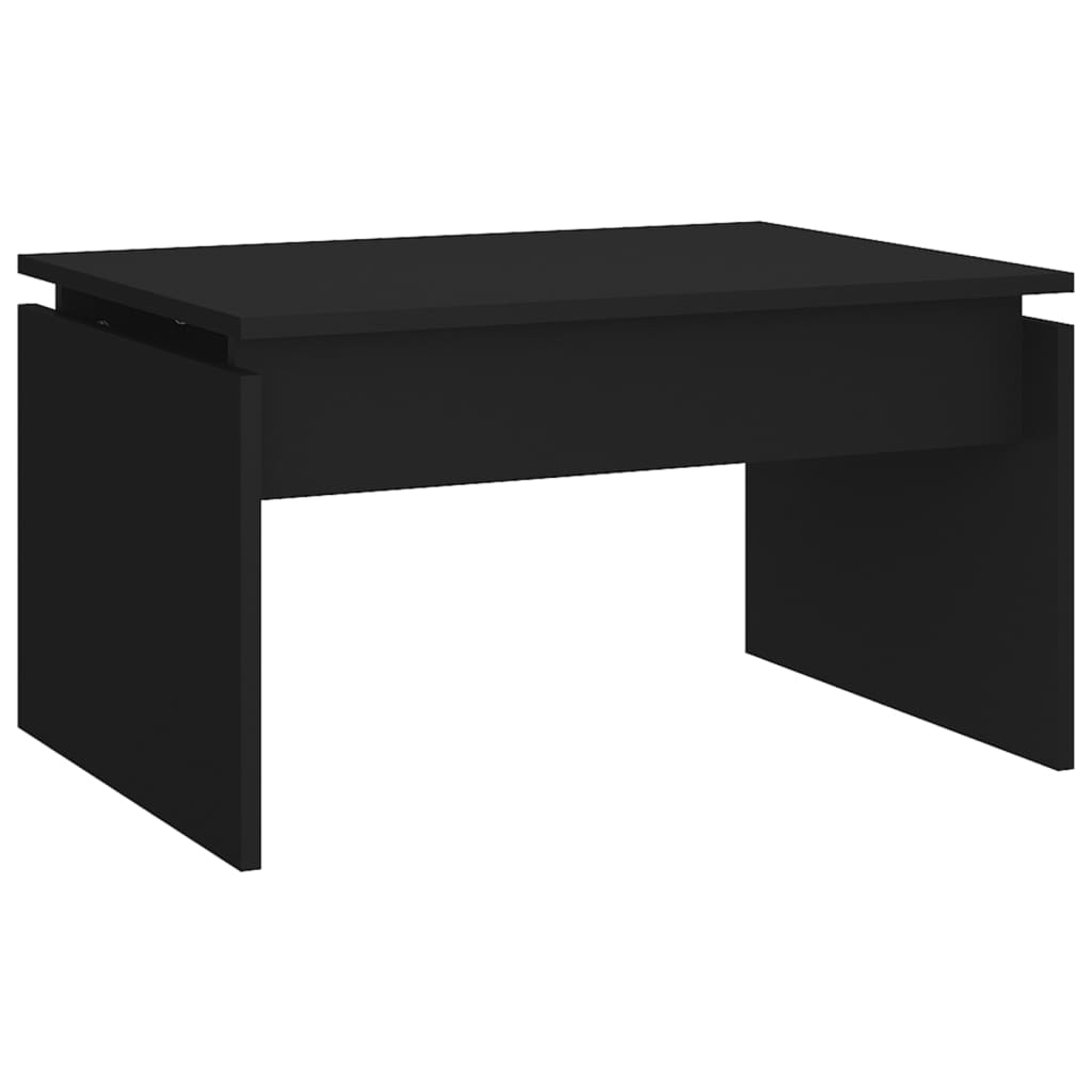 Coffee Table Black 68x50x38 cm Engineered Wood
