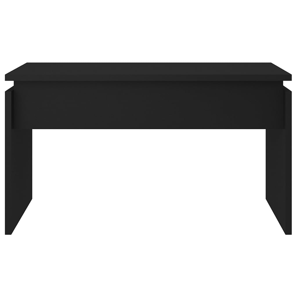 Coffee Table Black 68x50x38 cm Engineered Wood