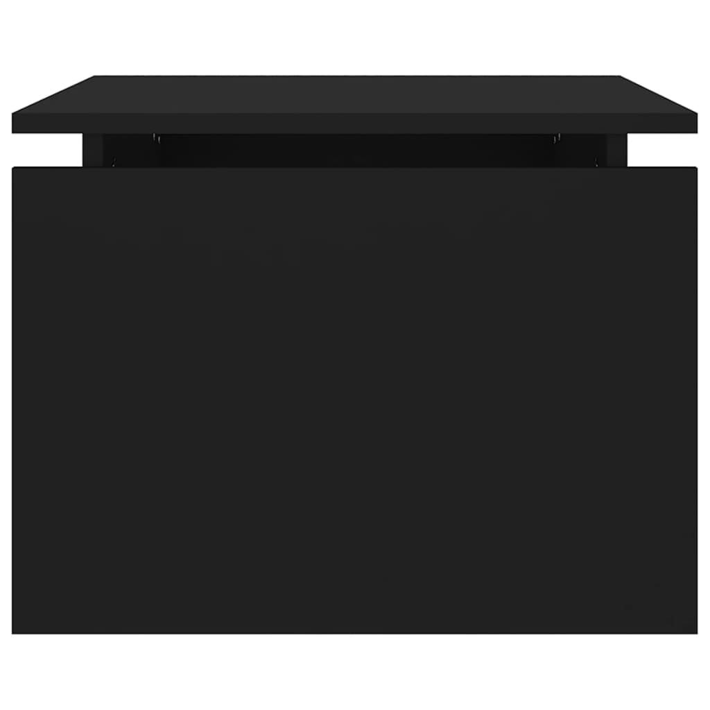 Coffee Table Black 68x50x38 cm Engineered Wood