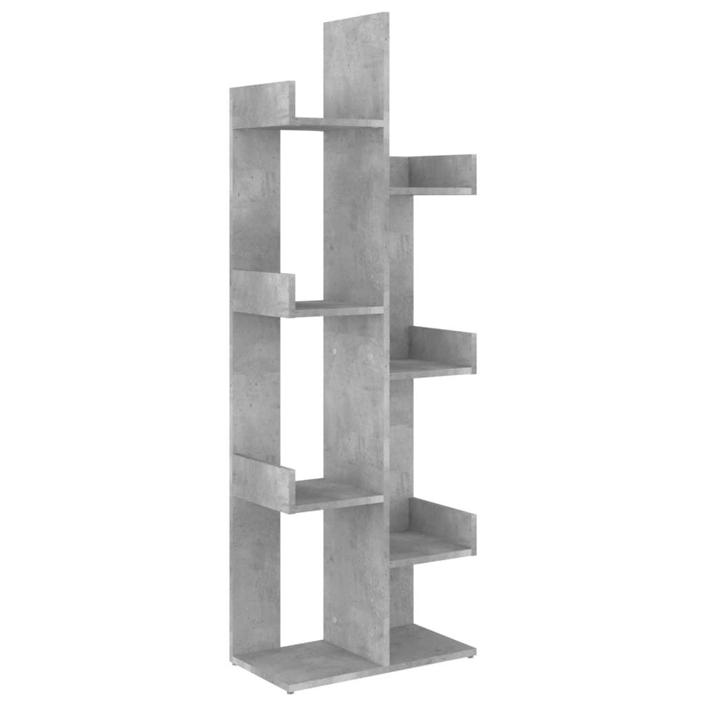 Book Cabinet Concrete Grey 48x25.5x140 cm Engineered Wood