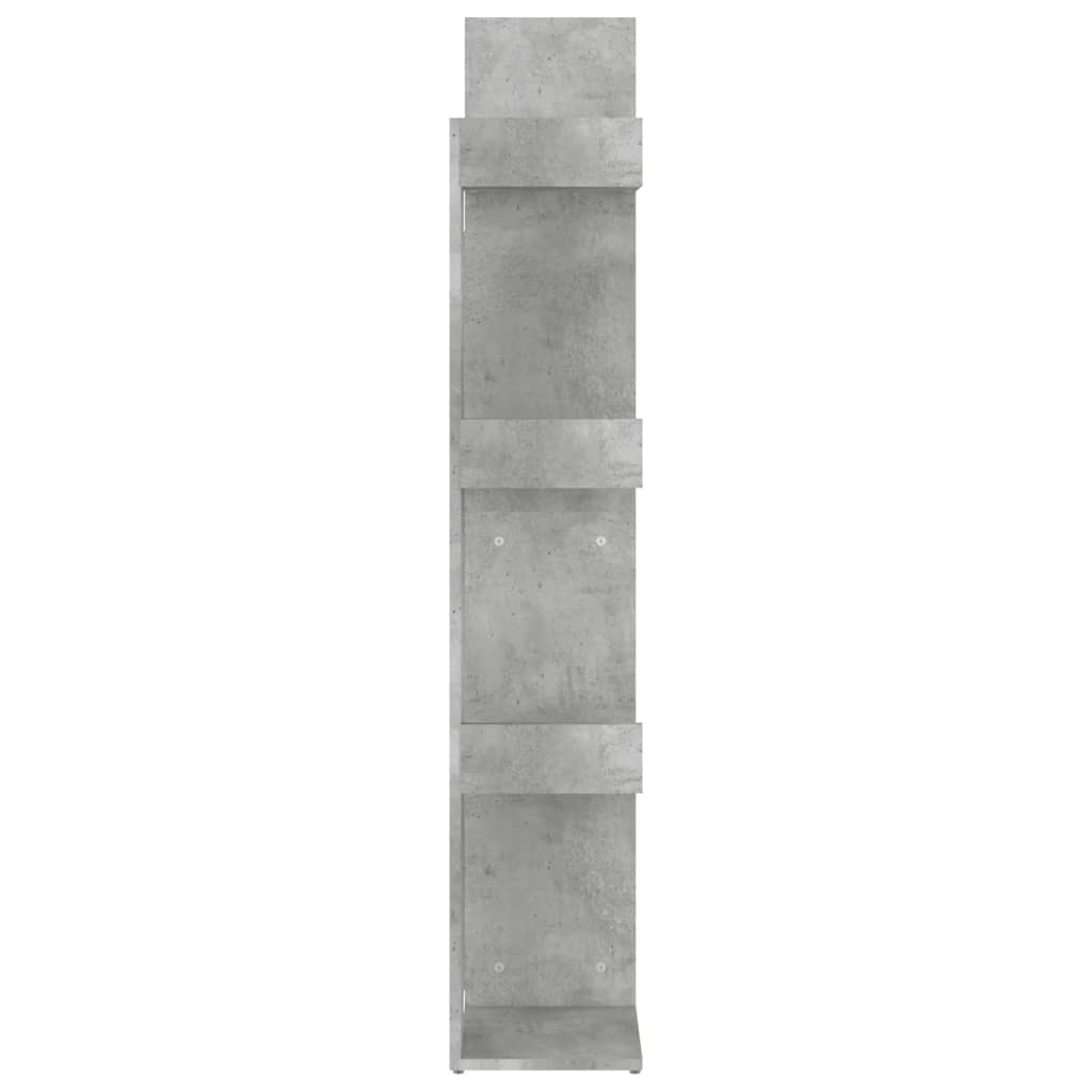 Book Cabinet Concrete Grey 48x25.5x140 cm Engineered Wood
