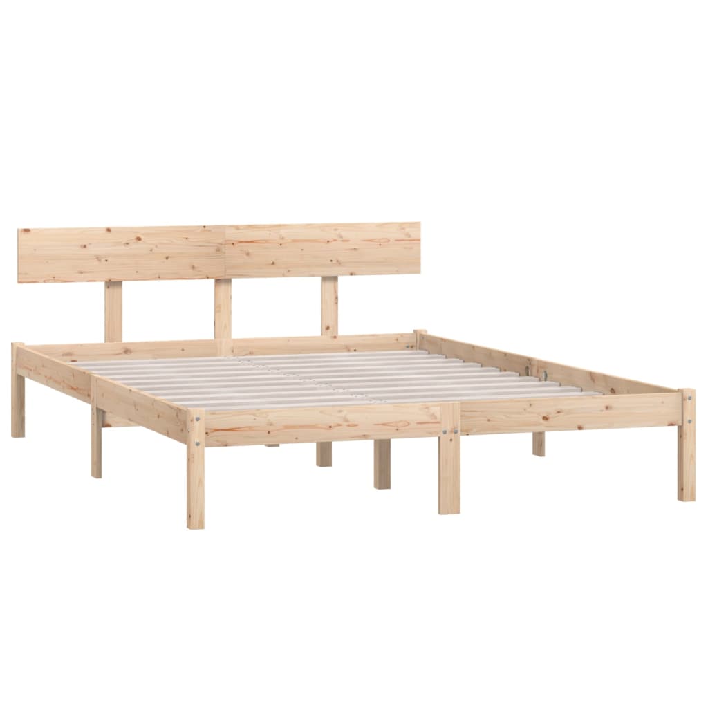 Bed Frame without Mattress Solid Wood Small Double