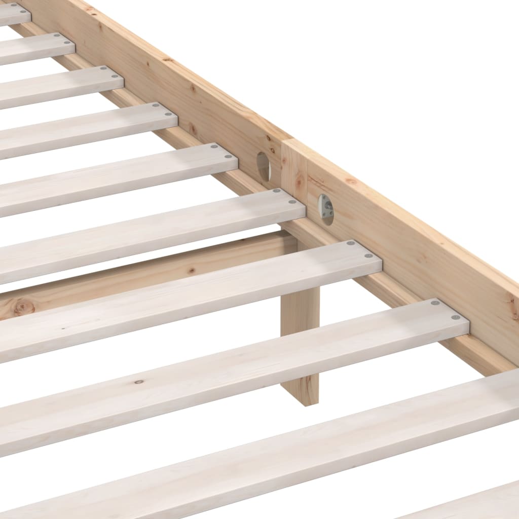 Bed Frame without Mattress Solid Wood Small Double
