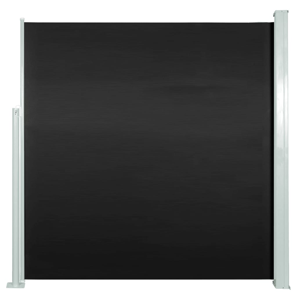 Patio Retractable Side Awning 140x300 cm Black
