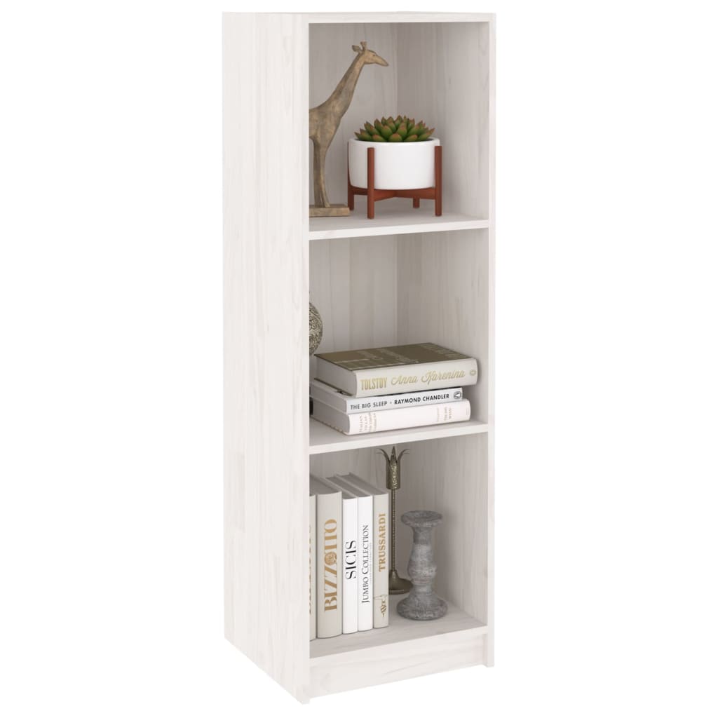 Book Cabinet/Room Divider White 36x33x110 cm Solid Pinewood