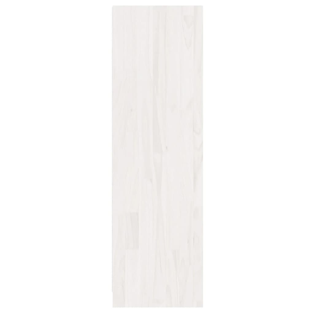 Book Cabinet/Room Divider White 36x33x110 cm Solid Pinewood