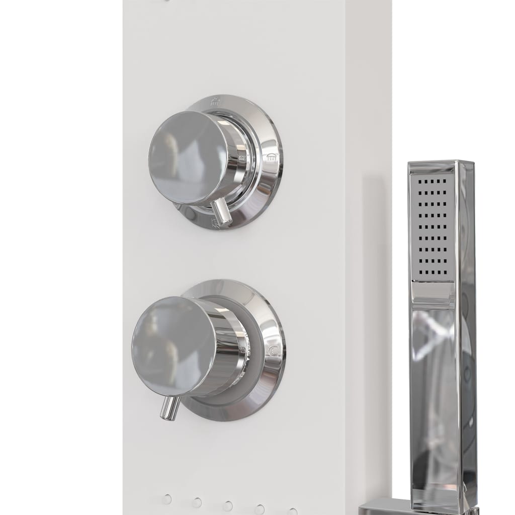 Shower Panel System Aluminium White