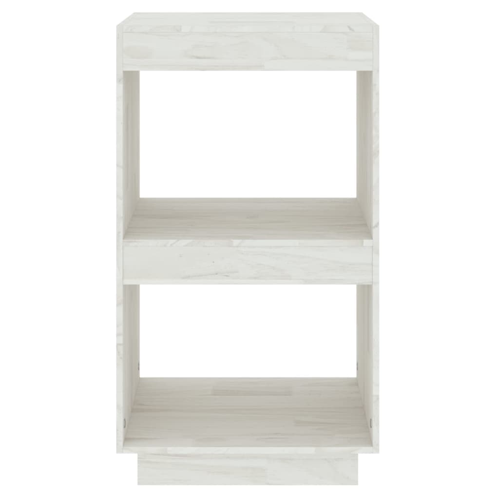 Book Cabinet White 40x35x71 cm Solid Pinewood