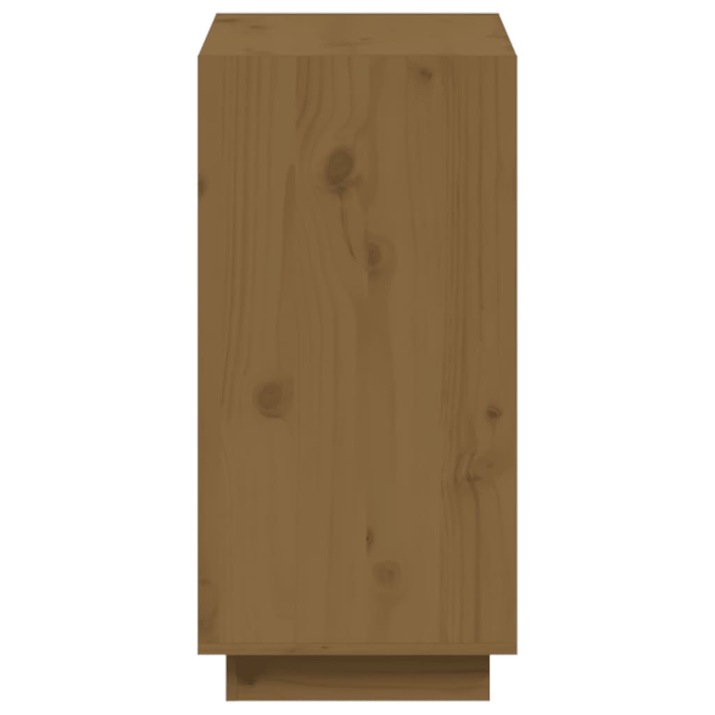 Book Cabinet Honey Brown 60x35x71 cm Solid Wood Pine