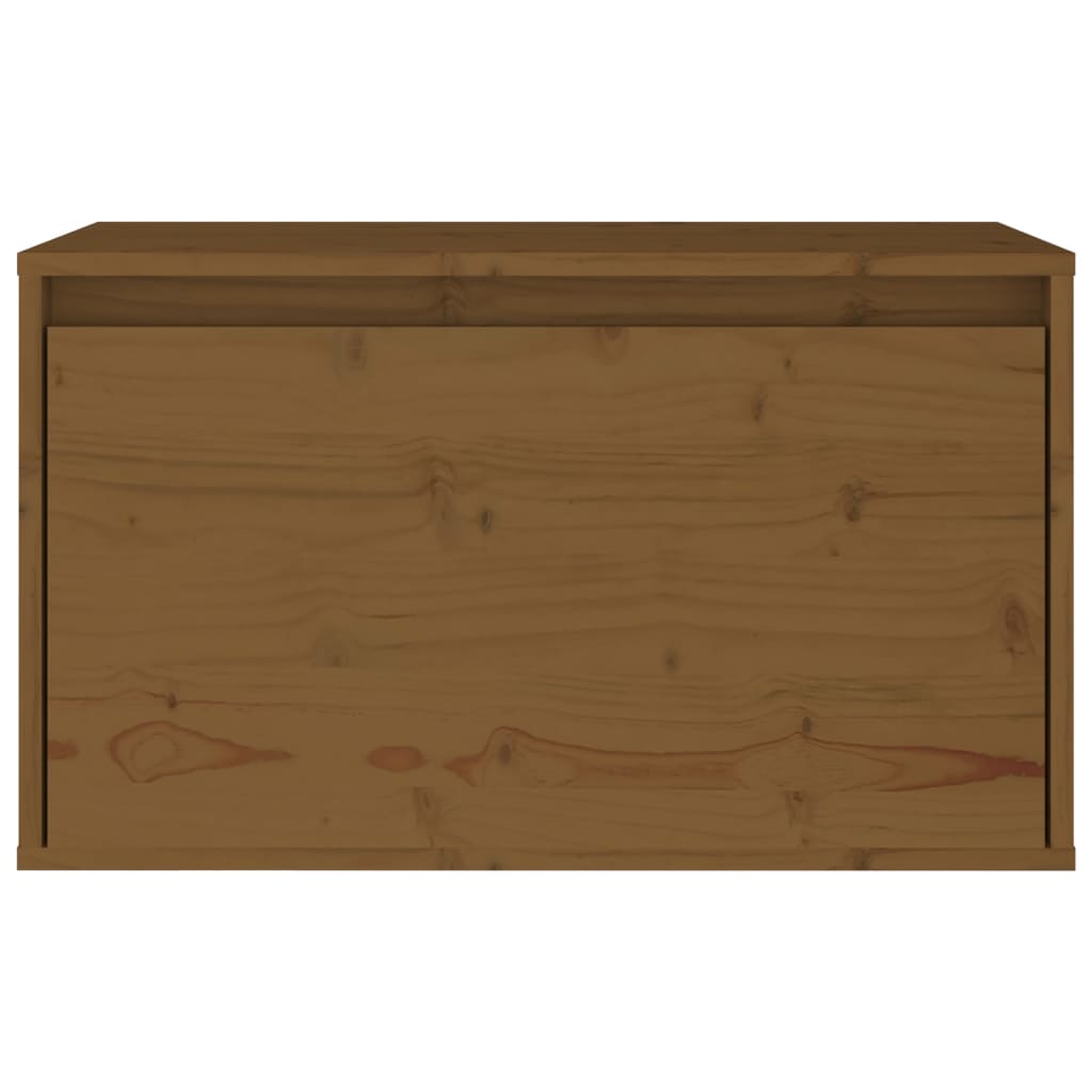 Wall Cabinet Honey Brown 60x30x35 cm Solid Pinewood