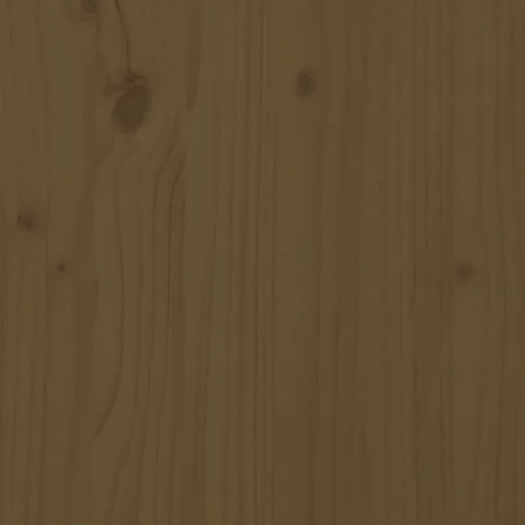 Wall Cabinet Honey Brown 60x30x35 cm Solid Pinewood