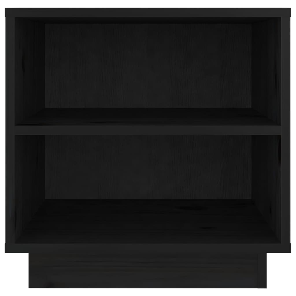 Bedside Cabinets 2 pcs Black 40x34x40 cm Solid Wood Pine