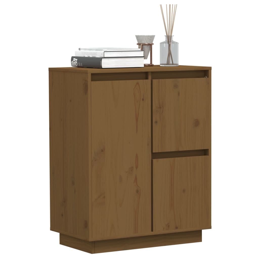 Sideboard Honey Brown 60x34x75 cm Solid Wood Pine