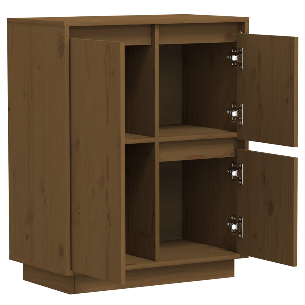 Sideboard Honey Brown 60x34x75 cm Solid Wood Pine