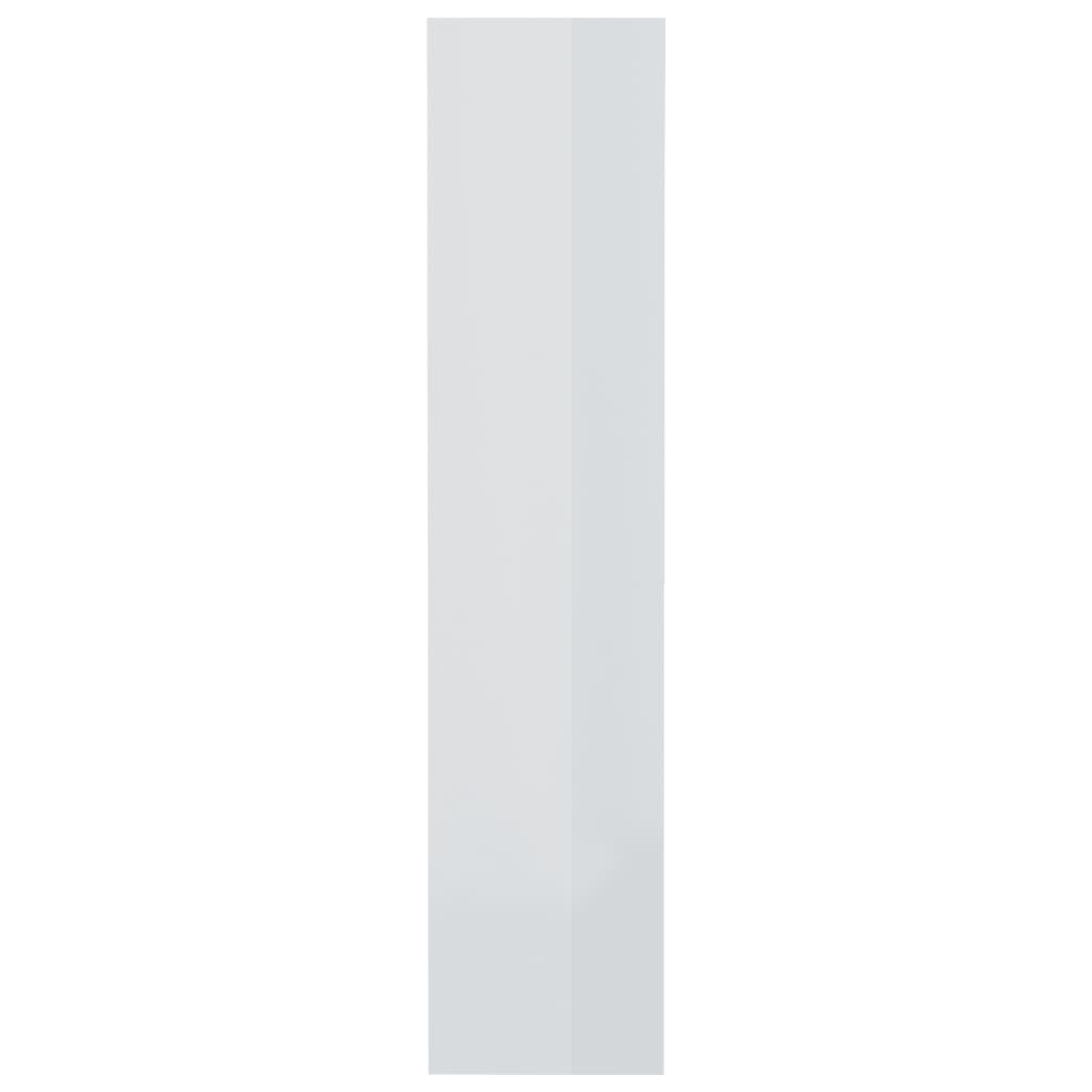 Book Cabinet/Room Divider High Gloss White 80x30x135 cm Engineered Wood