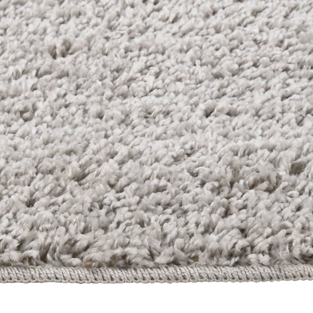 Shaggy Rug Light Grey 140x200 cm Anti Slip